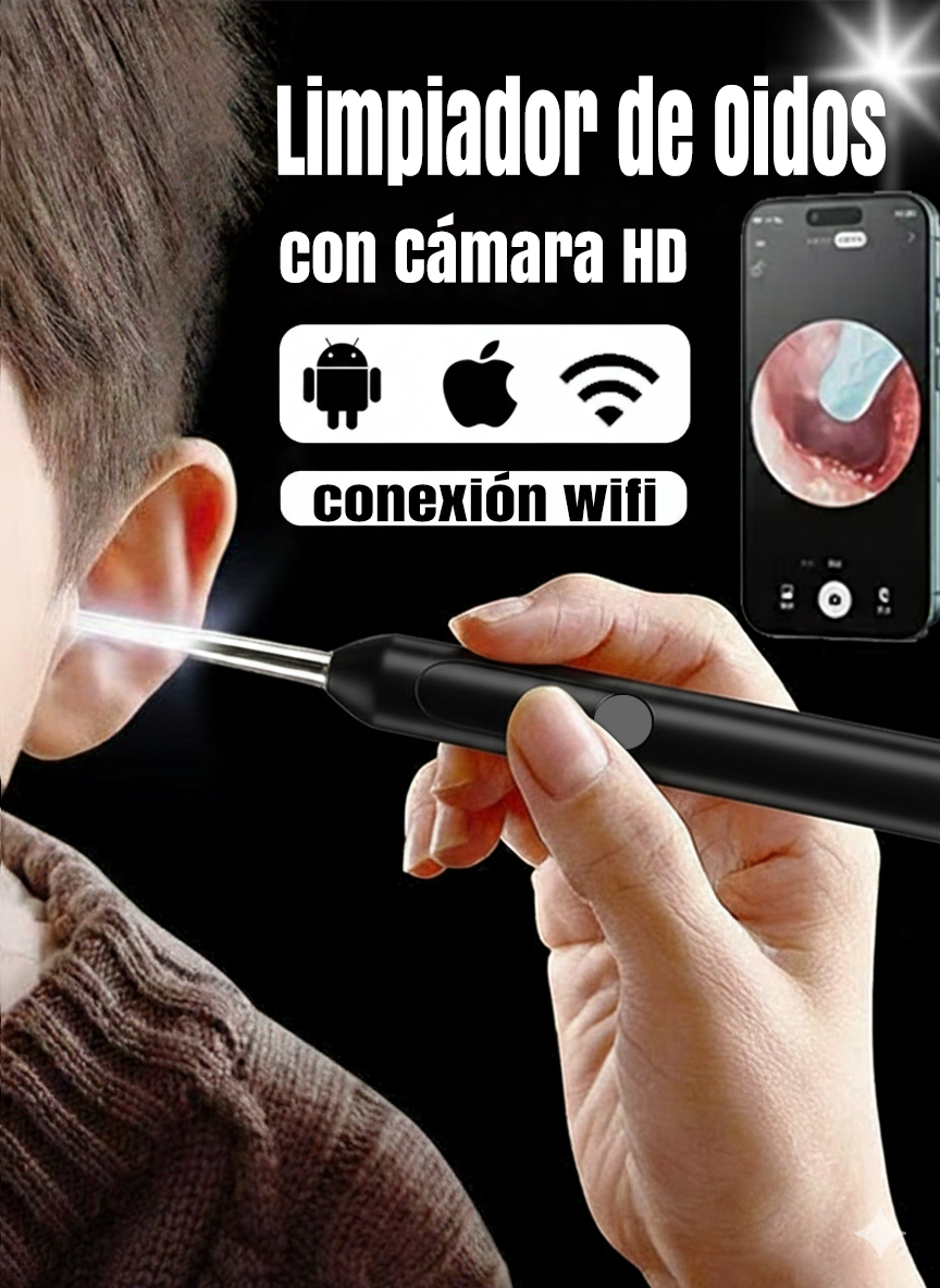 LIMPIADOR DE OIDOS CON CAMARA