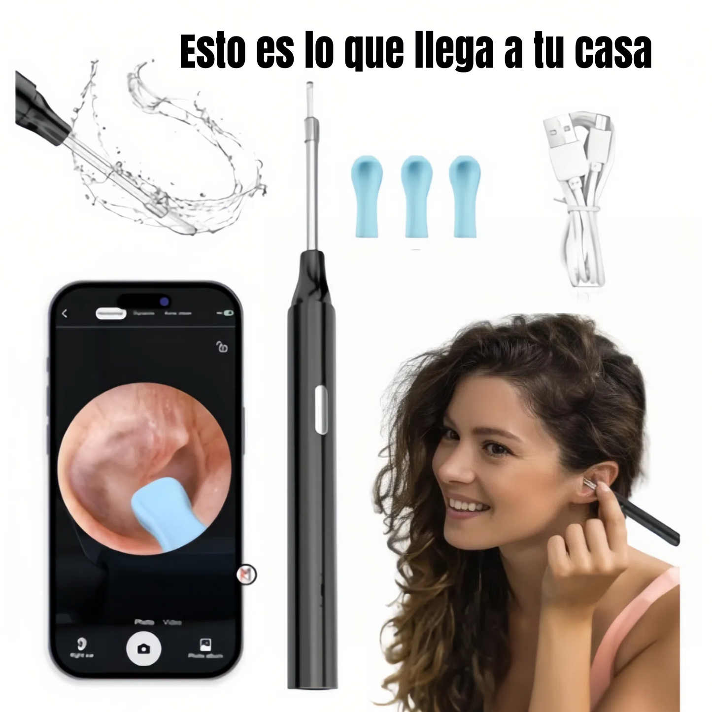 LIMPIADOR DE OIDOS CON CAMARA